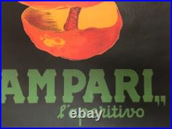 Leonetto Cappiello, 1950 Spiritello Campari Affiche Originale Cm 140 X 100