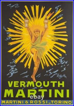 Leonetto Cappiello, Années 1970 VERMOUTH MARTINI Affiche Vintage Originale