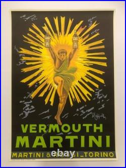 Leonetto Cappiello, Années 1970 VERMOUTH MARTINI Affiche Vintage Originale
