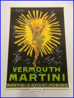 Leonetto Cappiello, Années 1970 VERMOUTH MARTINI Affiche Vintage Originale