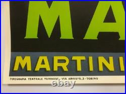 Leonetto Cappiello, Années 1970 VERMOUTH MARTINI Affiche Vintage Originale