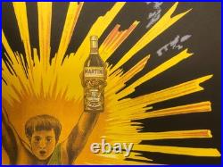 Leonetto Cappiello, Années 1970 VERMOUTH MARTINI Affiche Vintage Originale