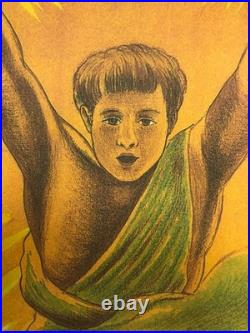 Leonetto Cappiello, Années 1970 VERMOUTH MARTINI Affiche Vintage Originale