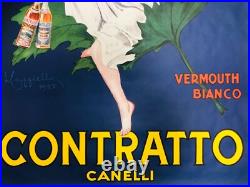 Leonetto Cappiello, Environ 1970 CONTRAT CANELLI Affiche Vintage Originale