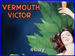 Leonetto Cappiello, Environ 1970 CONTRAT CANELLI Affiche Vintage Originale