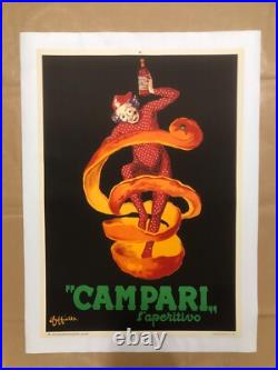Leonetto Cappiello, c. A. 1970s Campari L'Apéritif Vintage Affiche On Linen