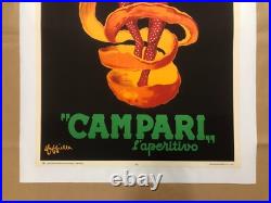 Leonetto Cappiello, c. A. 1970s Campari L'Apéritif Vintage Affiche On Linen