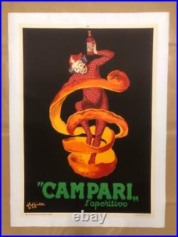 Leonetto Cappiello, c. A. 1970s Campari L'Apéritif Vintage Affiche On Linen