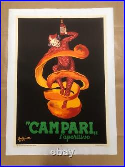 Leonetto Cappiello, c. A. 1970s Campari L'Apéritif Vintage Affiche On Linen