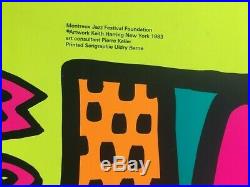 Les 3 affiches de Keith Haring ORIGINAL SERIGRAPHIE Montreux Jazz Festival