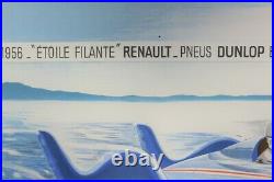 Litho Renault Etoile Filante Turbine Delarue Nouvelliere Lac Sale Sept 1956