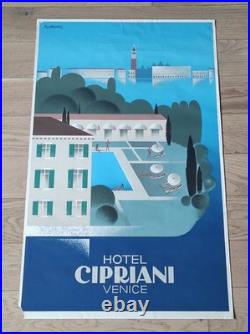 Lithographie ancienne originale FIX MASSEAU Hôtel CIPRIANI Venise 1983