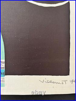 Lithographie originale Contrex 1974 VILLEMOT (numérotée et contresignée)