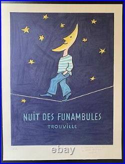Lithographie originale Nuit des funambules SAVIGNAC 1985