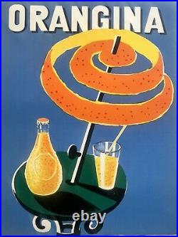 Lithographie originale Orangina 1976 numérotée et dédicacée par Villemot