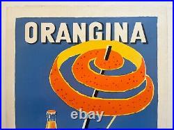 Lithographie originale Orangina 1976 numérotée et dédicacée par Villemot