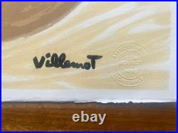 Lithographie originale numérotée Les 3 Parasols 2002 Bernard Villemot