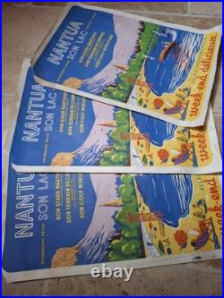 Lot 3 Affiches anciennes Originals Posters Lac De NANTUA Tourisme