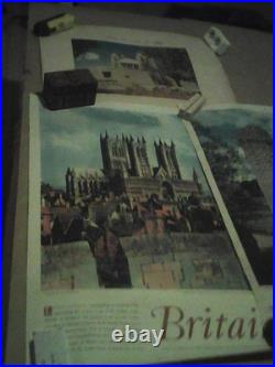 Lot 5Affiches Anciennes + 1 Expo Espagne +1 reproduction chemin de Fer
