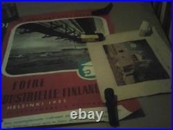 Lot 5Affiches Anciennes + 1 Expo Espagne +1 reproduction chemin de Fer