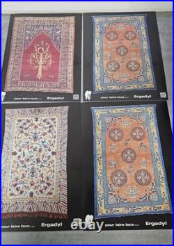 Lot de 25 affiches publicitaires vintage pharmaceutiques Ergadyl