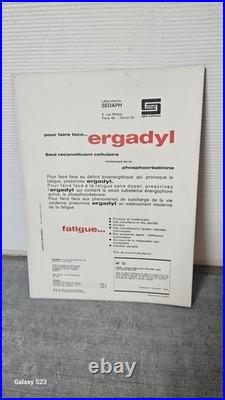 Lot de 25 affiches publicitaires vintage pharmaceutiques Ergadyl