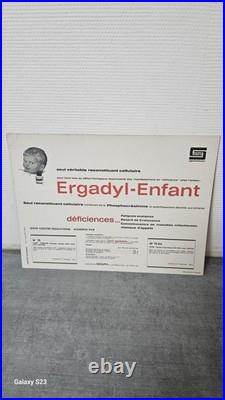 Lot de 25 affiches publicitaires vintage pharmaceutiques Ergadyl