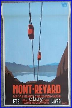 Lot de 5 affiches anciennes/original travel posters litho PLM Revard 1930-1960