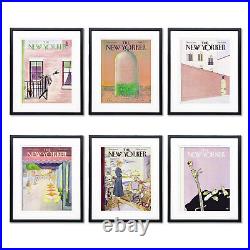 Lot de 6 affiches du magazine New Yorker Affiche esthétique pour décoration