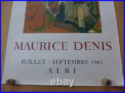 MAURICE DENIS affiche ancienne 1963 lithographie MOURLOT