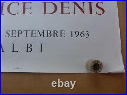 MAURICE DENIS affiche ancienne 1963 lithographie MOURLOT