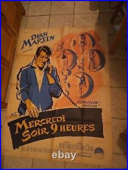 MERCREDI SOIR 9 HEURES Dean Martin E. Montgomery 1963 Affiche Originale 120x160