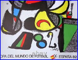 MIRO Affiche officielle Originale Coupe du Monde Foot ESPANA 1982 MAEGHT 95x60cm