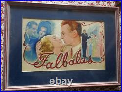 Maquette Originale Affiche Film Falbalas Micheline Presle Jacques Bonneaud