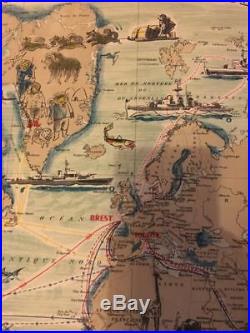 Marine Grand Planisphere Voyages Batiments De Guerre / Herve Baille