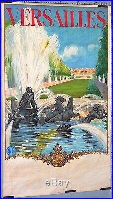 Maurice Milliere Affiche Ancienne Vintage Poster Versailles 1936