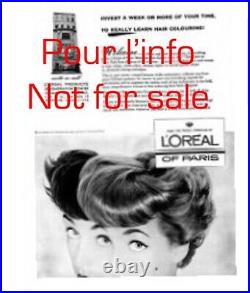 Meerson/1952/Affiche L'Oréal/Beauty/Vintage/Mode/Beauté/Publicité/Luxe/Paris/ART