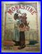 Monastine Liqueur Alcohol 1892 Eugene Oge Rare Affiche Litho Originale Entoilee