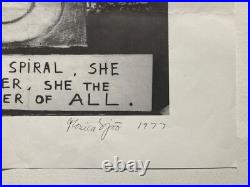 Monica Sjoo / political poster signed, artist, activist, eco feminist art Spiral