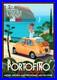 Monsieur Z Original Travel Poster Portofino e Cassis 2023 + Certificat
