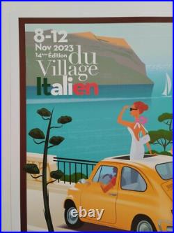 Monsieur Z Original Travel Poster Portofino e Cassis 2023 + Certificat