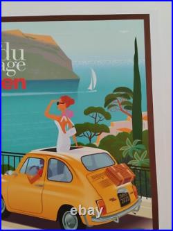 Monsieur Z Original Travel Poster Portofino e Cassis 2023 + Certificat