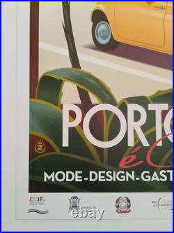 Monsieur Z Original Travel Poster Portofino e Cassis 2023 + Certificat