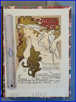 Mucha Original Litho Salon Des Sens Maîtres De L'affiche 1897 Poster Authentique