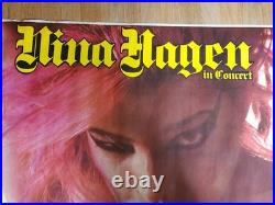 Nina Hagen Originale Affiche De Concert 80 X 120 Cm Hard Rock Cbs Zero