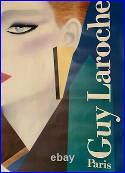 ORIGINAL VINTAGE Poster CLANDESTINE de Guy LAROCHE par RAZZIA 118X168