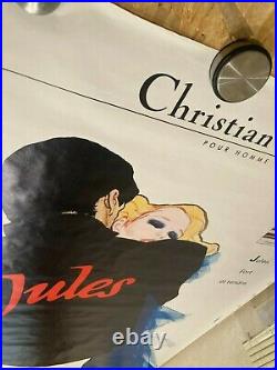 Old Fashion Poster Christian Dior Signed by R. Gruau Affiche Vintage 1984