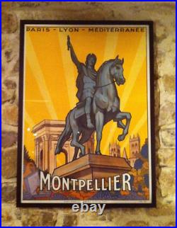 Old Vintage Poster MONTPELLIER Litho PLM Originale de Jean JULIEN 0,80 X 110 Cms