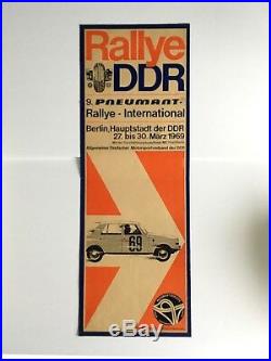 Original Rallye Poster DDR Berlin 1969