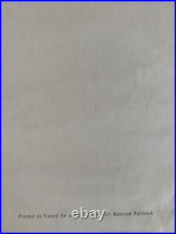 Original SNCF poster Provence 1967 Excellent Condition